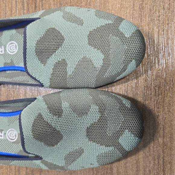 Rothy's The Loafer Classic Olive Green Camo Slip-On Flats Shoes-Size 12 - Picture 4 of 17
